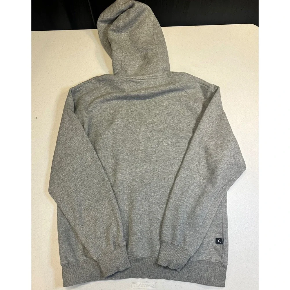 Jordan Jumpman Pullover Hoodie Mens Medium Heather Grey Black 437218-063